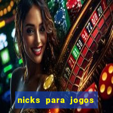 nicks para jogos de tiro